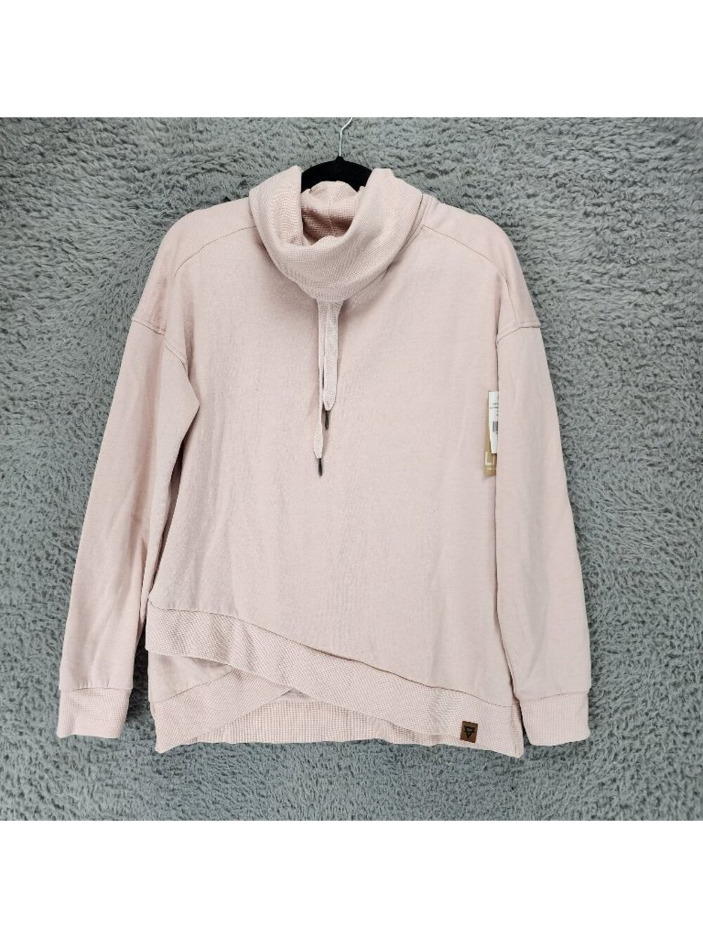 LIV Top Womens Medium Pink Cowl Neck Pullover Sweatshirt *NWT*